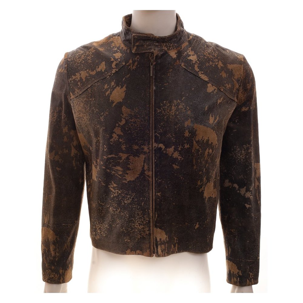 JUST CAVALLI ROBERTO CAVALLI Men's Leather Jacket